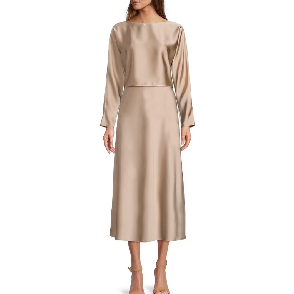 Antonio Melani Long Sleeve Satin blouse
